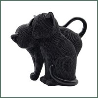 Mèo Điêu Khắc Trang Trí Cặp Đôi Mèo Tượng Trang Trí Đa Năng Điêu Khắc Thực Tế Động Vật Trang Trí Nhà Cho explanvn