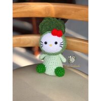 Mèo Hello kitty đội mũ súp lơ