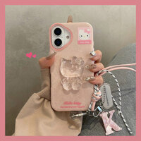 Mèo Kitty Thích Hợp Cho Apple 16promax Ốp Lưng Điện Thoại iphone16 Premium 15pro Đơn Giản 13 Lấp Lánh 14 Dễ Thương 12 Niche 11 Chống Sốc 8plus Nam 7 Nữ xs Case max Set