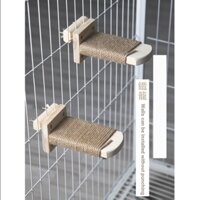 Mèo Leo Thang Mèo Lồng Mèo Cầu Thang Gỗ Chắc Chắn Nhảy Nền Tảng Mèo Leo Núi Khung Treo Tường Treo Tường