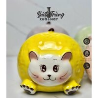 Mèo Sứ Tiết Kiệm Trái Cam Nhiều Gam Màu Xinh Xắn Kích Thước 18x20cm Quà Tặng Cho Bé Gốm Sứ Cao Cấp Bát Tràng