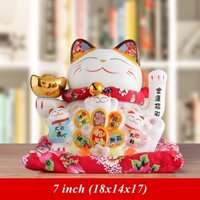 Mèo Thần Tài Bình An Hỉ Lạc Nguyên Bảo (7inch)- TT19107