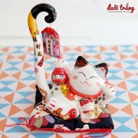 Mèo Thần tài Đuôi dài "Phú Quý Hữu Dư" 23cm (có video sản phẩm) - DRM