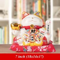 Mèo Thần Tài Khai Vận Nạp Phúc Nguyên Bảo (7inch) – TT19907