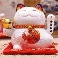 Mèo thần tài, mèo may mắn maneki neko size 5inch-14cm