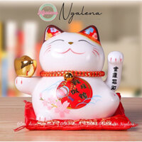 Mèo thần tài, mèo may mắn maneki neko size 5inch-14cm