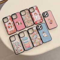 [Mèo tráng miệng] Ốp điện thoại Acrylic chất lượng cao hấp thụ từ tính cho iPhone 16 15 14 13 12 11 Pro Max Cùng ngôi sao
