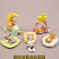 Mèo Và Chuột Tom Mèo Jerry Chuột Hình Đồ Chơi Trẻ Em Mô Hình Búp Bê Xe Đồ Trang Trí Quà Tặng Phiên Bản Đất Mẹ