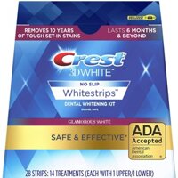 [Meoheo] Làm trắng răng CREST 3D white Glamorous white whitestrips 14 treatments Crest