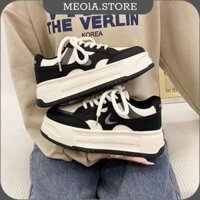 Meola.store2 Giày Nữ Thể Thao Sneaker Hàng Hiệu Cao Cấp Màu Trắng Đẹp Độn Đế Tăng Chiều Cao 6cm giày nữ hottrend2024