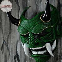 Meour Nhật Bản Ma Hannya Halloween Mặt nạ hóa trang Prajna Mặt nạ nửa mặt Samurai VN