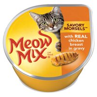 Meow Mix Savory Moresels Chicken Breast 78g – Pate ức gà nướng