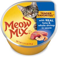 Meow Mix Tender Favorites Tuna & Shrimp 78g – Pate cá ngừ và tôm