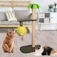 Meowhouse cột cho mèo cào vui nhộn với đèn lồng sisal mèo con leo vàng