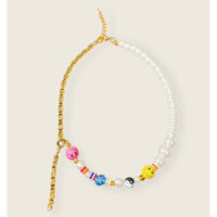 MEOWNE | [SMILEY PEARLS CHAIN] - VÒNG CỔ MẶT CƯỜI HẠT TRAI PHỐI XÍCH