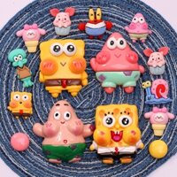 MEOWU Set 10-15 Phụ Kiện Charm Trang Trí Dép Crocs Bọt Biển Hoạt Hình Dễ Thương Mẫu Mới Nhất