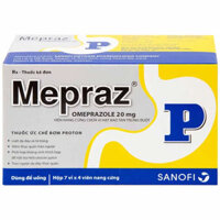 Mepraz 20mg điều trị loét dạ dày tá tràng, viêm thực quản trào ngược