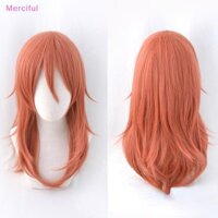 [Mer] Người Cưa Xích Cosplay Thiên Thần Quỷ Tóc Giả Dài Giáng Sinh Màu Cam Đậm Tóc Giả Cosplay Anime Tóc Giả Tổng Hợp Chịu Nhiệt VN