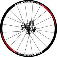 Merah Miếng Dán Decal Vành Xe Đạp Dura Ace C24 700c Dải Đỏ Chiều Rộng 1.5 cm