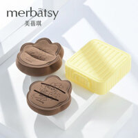 MERBATSY Bông phấn dạng bột mềm mại marshmallow bông phấn thích hợp sử dụng ướt và khô