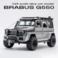 Mercedes G550 – Mô hình xe Mercedes Benz G550 tỉ lệ 1/24, ô tô mini kim loại Brabus G550, mở full cửa, có đèn, âm thanh, kèm theo tời