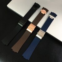 Merjust Dây Đeo Thay Thế Bằng Cao Su Silicon Chống Nước 25mm Màu Đen Nâu Xanh Dương Cho Ulysse Nardin Marine Diver