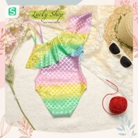 🩱👙MERMAID SWIMSUIT - BỘ BƠI BÈO LỆCH VẢY CÁ CẦU VỒNG CHO BÉ GÁI 🐟🌈