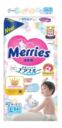 Merries tã dán size L54 (9 - 14kg) - Công ty