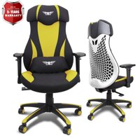 Mesh Gaming Chairs, Racing Style Office Chair, Ergonomic Computer Desk Chairs with Lift Headrest and Armrests, Flexible Adjustable Height and Recli...
