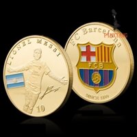 Messi Barcelona Club Argentina Ngôi sao bóng đá Đồng xu vàng Huy chương kỷ niệm