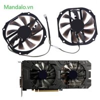 Met 2 Chiếc 95 Mm 4gb GPU Làm Mát Quạt Làm Mát Cho Yeston RX480 570 580 Card Đồ Họa Quạt