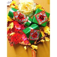 Mẹt bánh chưng, bánh tét trang trí phi 30 hàng siêu đẹp ạ