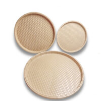 Mẹt nhựa tròn giả mây tre️ Size 28