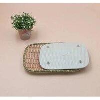 Mẹt phíp giả mây tre đan  Chữ Nhật  - 160 - Bé17x22cm