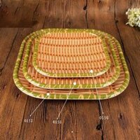 Mẹt phíp giả mây tre đan  Vuông   ĐĨA MELAMINE - 152-To30cm