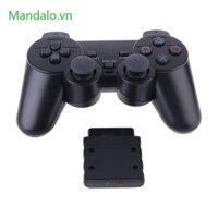 Met Tay Cầm Chơi Game Vibrator 2 4GHz USB Bộ Điều Khiển Trò Chơi Tay Cầm Cần Điều Khiển Có Bộ Thu Cho PS2 Cho 2