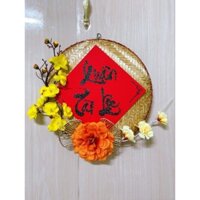 Mẹt tre , gỗ , vòng trang trí tết decor hết ý sz 30cm