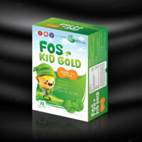 (META) Siro giảm táo bón cho trẻ FOS KID GOLD META, bố ung chất xơ, inulin, diếp cá, vitamin B1 (20 gói * 10ml)