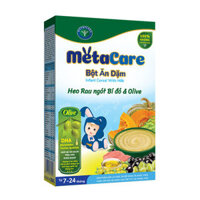 Metacare Bột ăn dặm heo rau ngót bí đỏ & Olive 200g