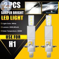 Metertryred 2 Chiếc 2000LM H1 Bóng Đèn Pha LED Đầu Ô Tô Đèn Sương Mù 6000K Trắng 12V-24V Siêu Sáng, Cắm Và Chạy Fanless VN