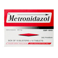 Metronidazol 250mg DHG Pharma 10 vỉ x 10 viên – Điều trị các trường hợp nhiễm khuẩn