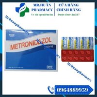 Metronidazol 250mg (Hộp 50 vỉ x 10 viên) -Thuốc kháng sinh Quinolon