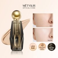 METYSUR Liquid Foundation Long-lasting BB Cream Waterproof Makeup Base Lightweight Non-Darkening Face Makeup