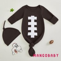 Mg-baby Túi Ngủ Có Mũ Màu Sắc Tương Phản Sơ Sinh Thắt Nút Áo Cho Trẻ Sơ Sinh Swaddle