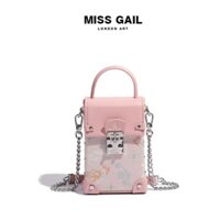 MG8007-8. Túi xách nữ thương hiệu HONGKONG MISS GAIL thiết kế cốp đựng điện thoại, BST xuân hè 2025 trẻ trung, cá tính