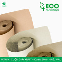 MGH1 - 50cm x 50m - Cuộn giấy Kraft gói hàng, giấy gói quà, giấy lót - Nhiều màu | Magix Packaging