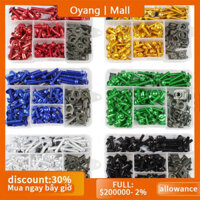 Mgo 177 Cái / hộp Nhôm Kính Chắn Gió Vít Nhiều Màu Sắc Dây Ốc Vít Bộ Xe Máy Fairing Bu Lông Bộ Xe Máy Sửa Đổi Phần