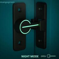 [Mgo] Khóa cửa phát sáng Hợp kim kẽm Chốt cửa trượt 90 độ Chốt cổng chuồng hạng nặng Bảo vệ tủ quần áo riêng tư [VN]
