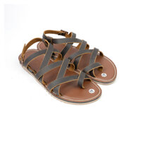 MH10 - Sandal Nam Nữ Dây Quai Chiến Binh Chất Liệu Da Bò Đế Cao Su Nguyên Khối MEHAI