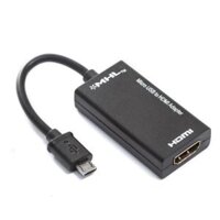 MHL Micro USB to HDMI A A/V TV Adapter Short Cable (Black)